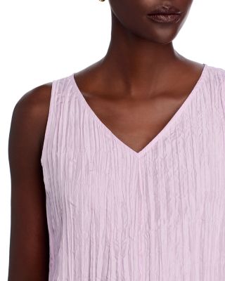 Crushed Silk Midi Dress