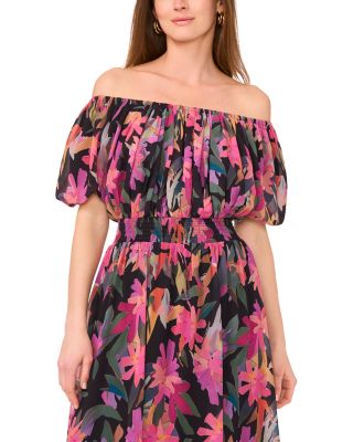 Puff Sleeve Maxi Dress