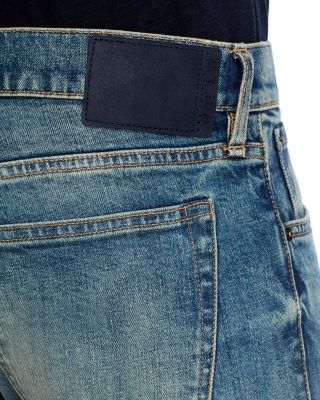 x David Beckham Slim Fit Jeans in Medium Blue