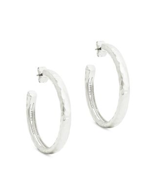 Anabel Aram - Farrier Sterling Silver Hoop Earrings, 1.5" diameter