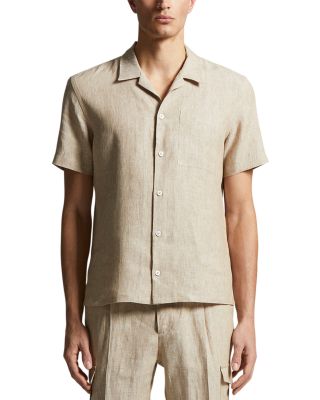 Peserico - Linen Short Sleeve Camp Shirt