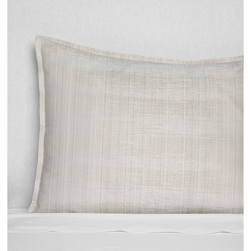 Sferra Gianna Textured Sateen Jacquard Sham, Euro