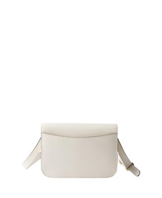 Saffiano Leather Flap Shoulder Bag