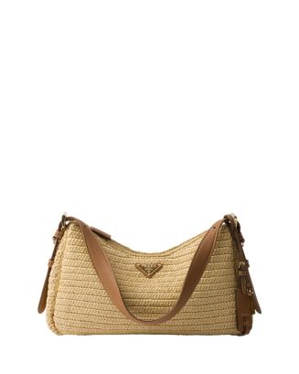 Prada Aimee Large Crochet and Leather Bag | Bloomingdale's Handbags