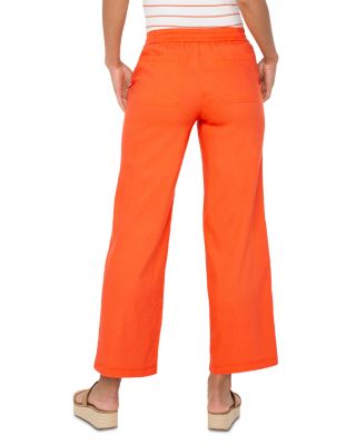 Drawstring Wide Leg Pants
