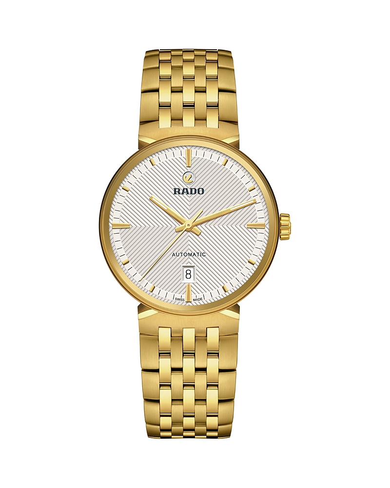 Rado Unisex Swiss Automatic Florence Gold Pvd Stainless Steel Bracelet Watch 39mm