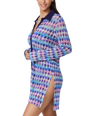 Long Sleeved Blouse Swim Cover Up