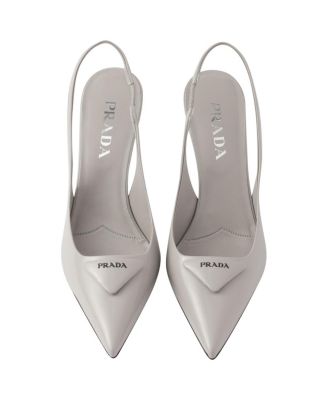  Women's Brushed Leather Slingback Pumps