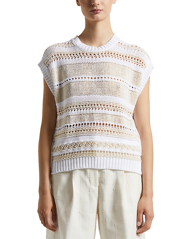 PESERICO OVERSIZED OPEN KNIT SWEATER