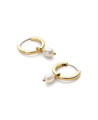 Frida Freshwater Pearl Huggie Hoops