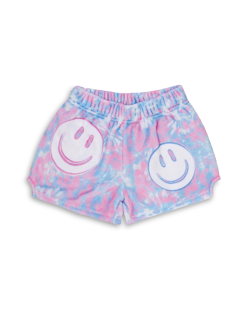 Shop Iscream Girls' Tie Dye Smile Plush Shorts - Little Kid, Big Kid