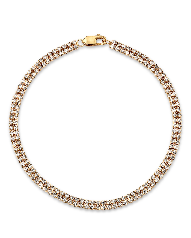 Bloomingdale's Fine Collection Diamond Double Row Bracelet In 14k Yellow Gold, 2.30 Ct. T. W.