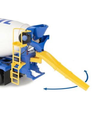 1/16 Big Farm Yellow & Blue Peterbilt Model 367 Cement Mixer Truck - Ages 3+ Years