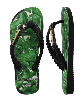 x Dolce & Gabbana Women's Floral Flip Flop Sandals