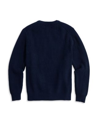 American Flag Cotton Crewneck Sweater