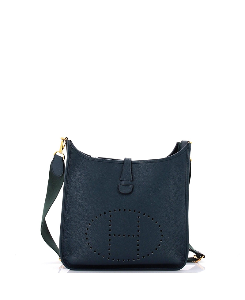 Pre-owned Pre-owned Hermes Hermes Pm Evelyne Bag Gen Iii Clemence In Green