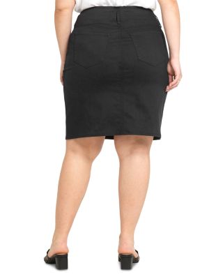 Denim Skirt in Optic White