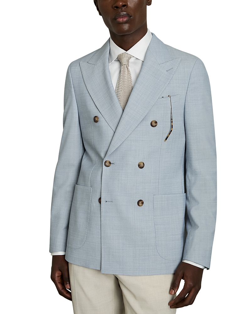 Reiss Belmont Double Breasted Textured Blazer