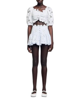Roseraie Lace Cropped Top