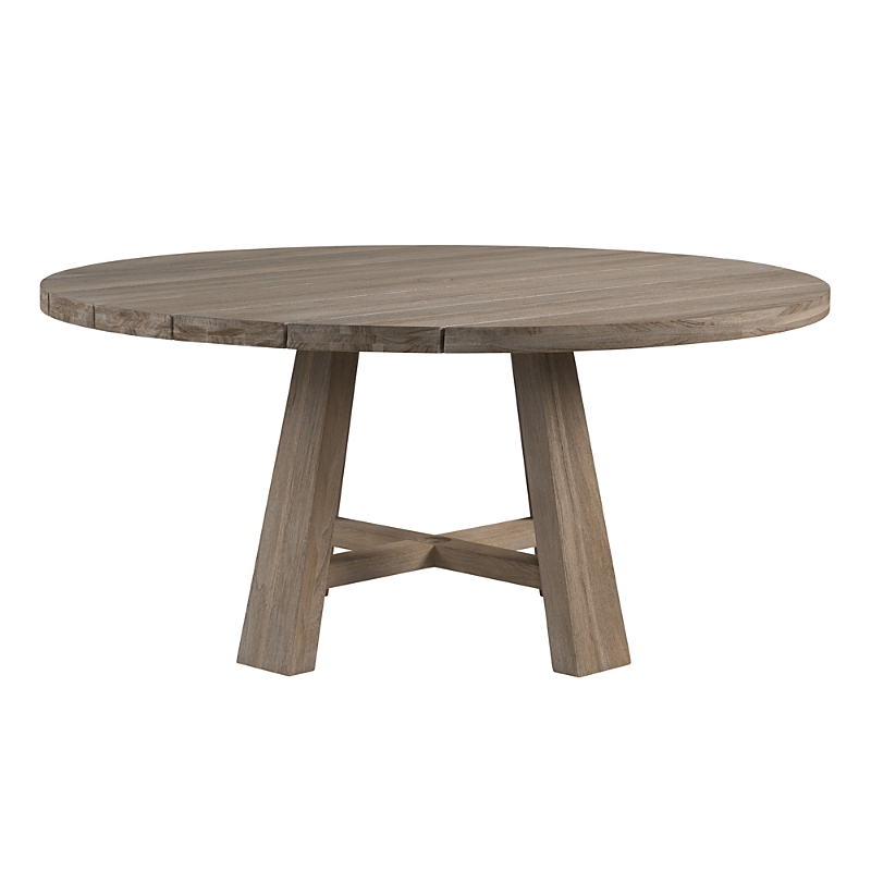 Universal Saratoga Round Dining Table In Brown