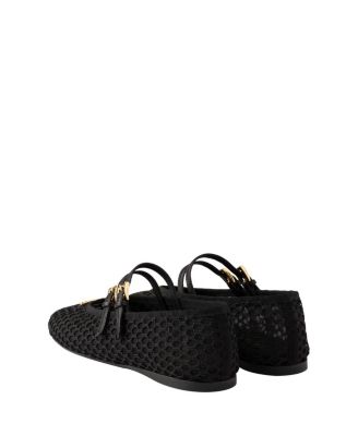  Women's Mesh Fabric Ballerinas