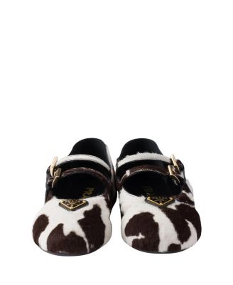 Women's Printed Leather Ballerinas