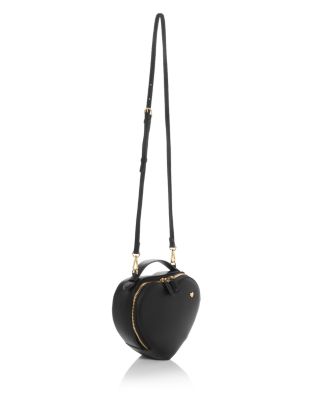 Heart Faux Leather Mini Crossbody Bag