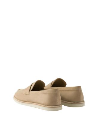 Men's Bleached Suede Loafers