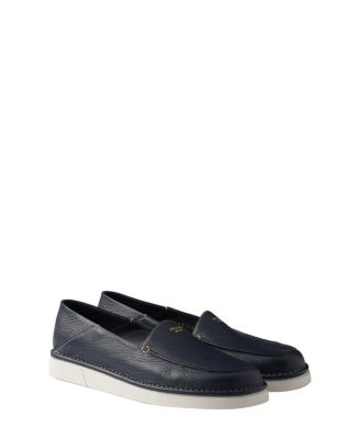 Prada - Men's Leather Slip-On Loafers
