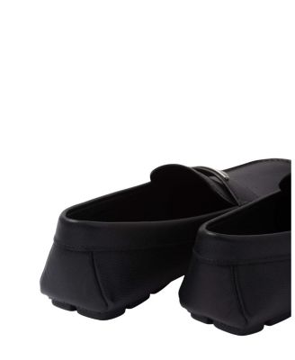 Men's Saffiano Leather Driver Loafers