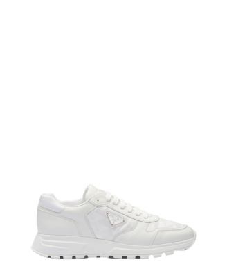 Men's Leather and Re-Nylon High-Top Sneakers