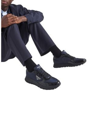  Men's Prax 01 Re-Nylon and Brushed Leather Sneakers