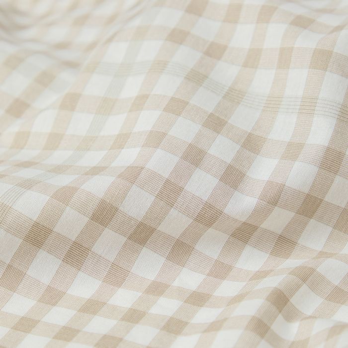 Small Gingham Check Pillowcase Pair - Queen