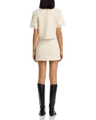 Truman Floral Jacquard Mini Skirt