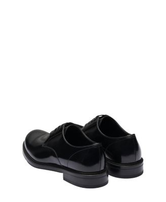 Men's Brushed Leather Lace-Up Shoes