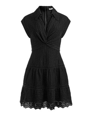 Alice+Olivia■Mila Eyelet Deep V Neck Dress■ドレス Alice and Olivia Mila Eyelet Deep V Neck Dress | Bloomingdale's
