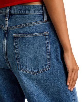 The Bubble High Rise Crop Barrel Leg Jeans in Knock Out
