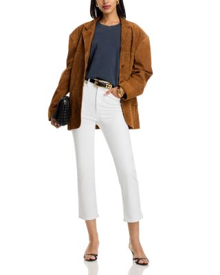 The Pencil High Rise Ankle Slim Jeans in Au Natural Clean
