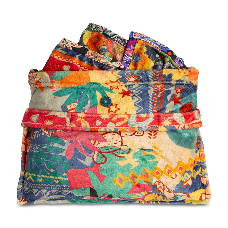 Johnny Was Reversible Travel Blanket In Multi