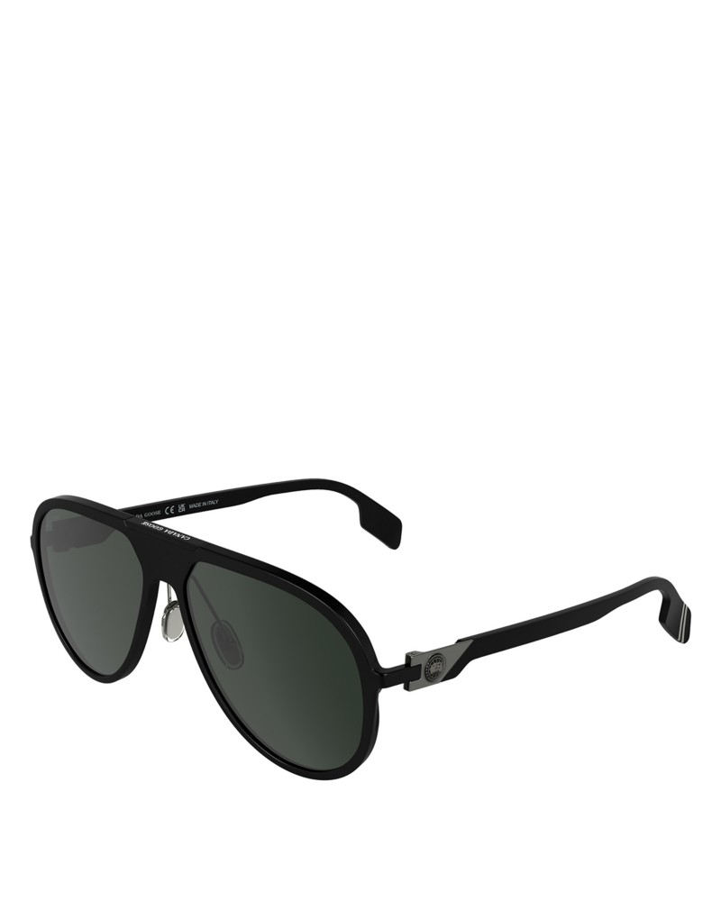 Canada Goose Aviator Sunglasses, 60mm in Matte Black