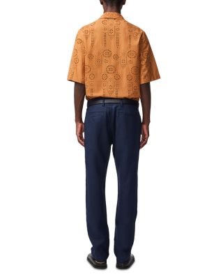 Ben Relaxed Fit Eyelet Camp Shirt  