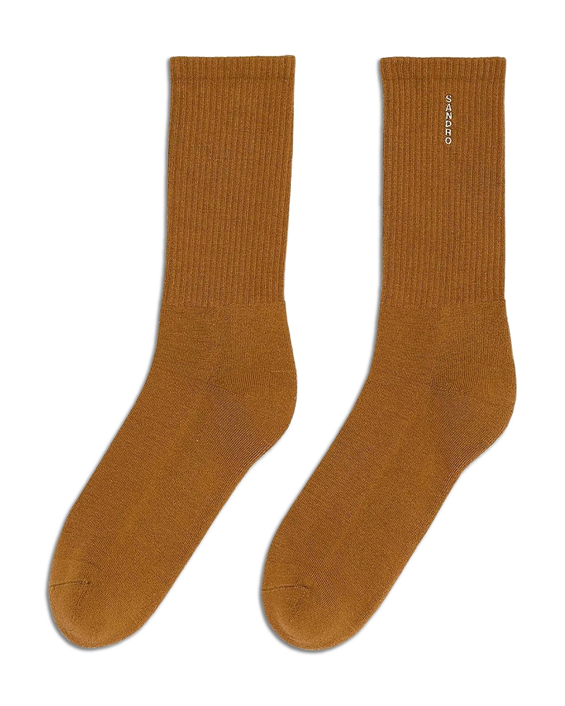 Sandro Vertical Logo Cotton Socks