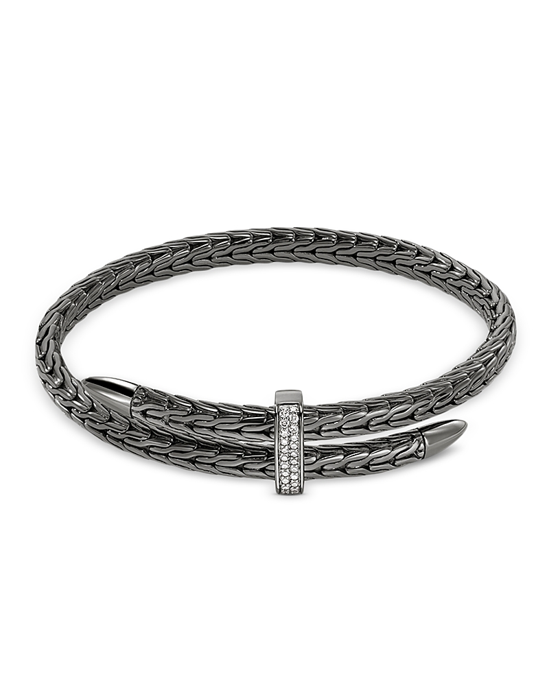 John Hardy Spear Pave Flex Cuff