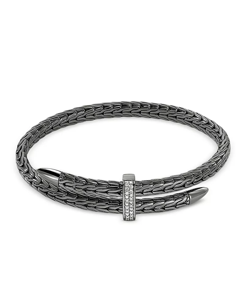 John Hardy Spear Pave Flex Cuff