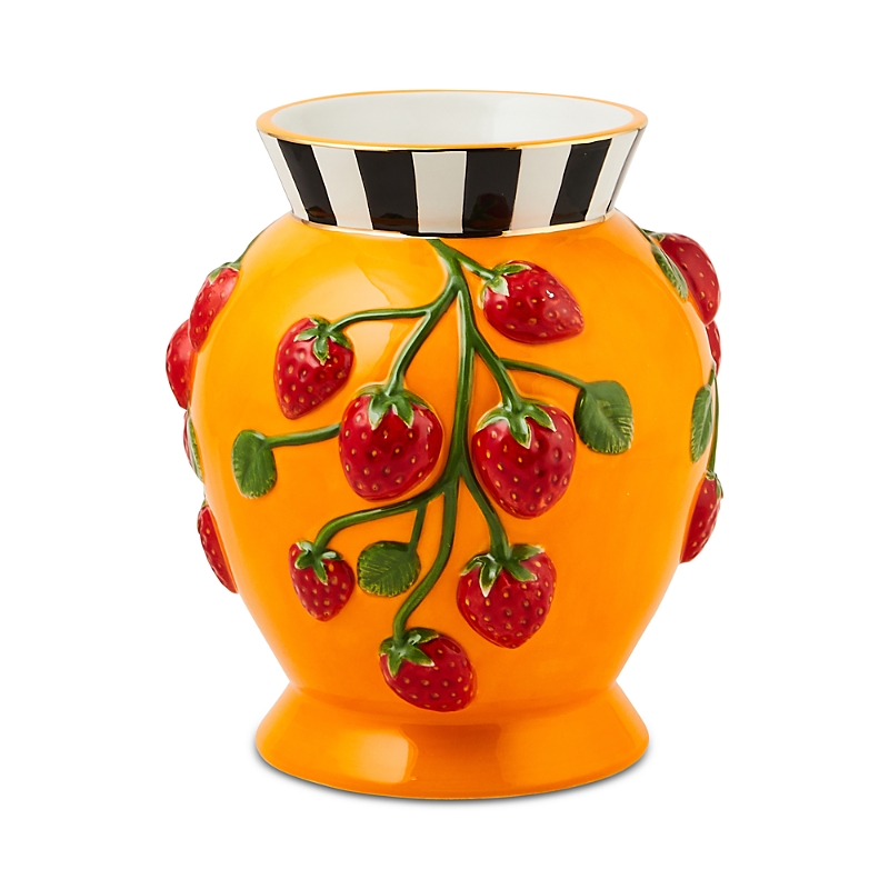 Shop Mackenzie-childs Tutti Frutti Strawberry Vase