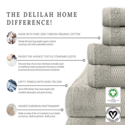Organic Cotton Towels, Set of 6