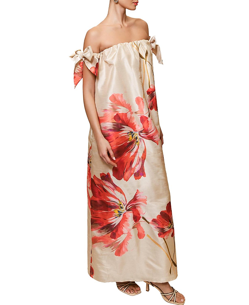 Hutch Iris Maxi Dress In Taupe Breezy Bloom