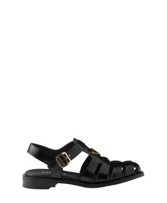 サンダル Prada Brushed Leather Fisherman Sandals Black Prada Brushed Leather Fisherman Sandals | Saks Fifth Avenue