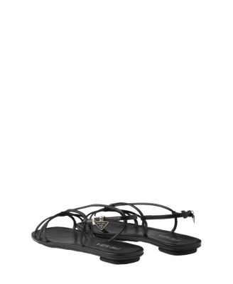 Women's Flat Leather Sandals