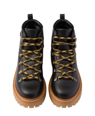  Women's Leather Laced Booties